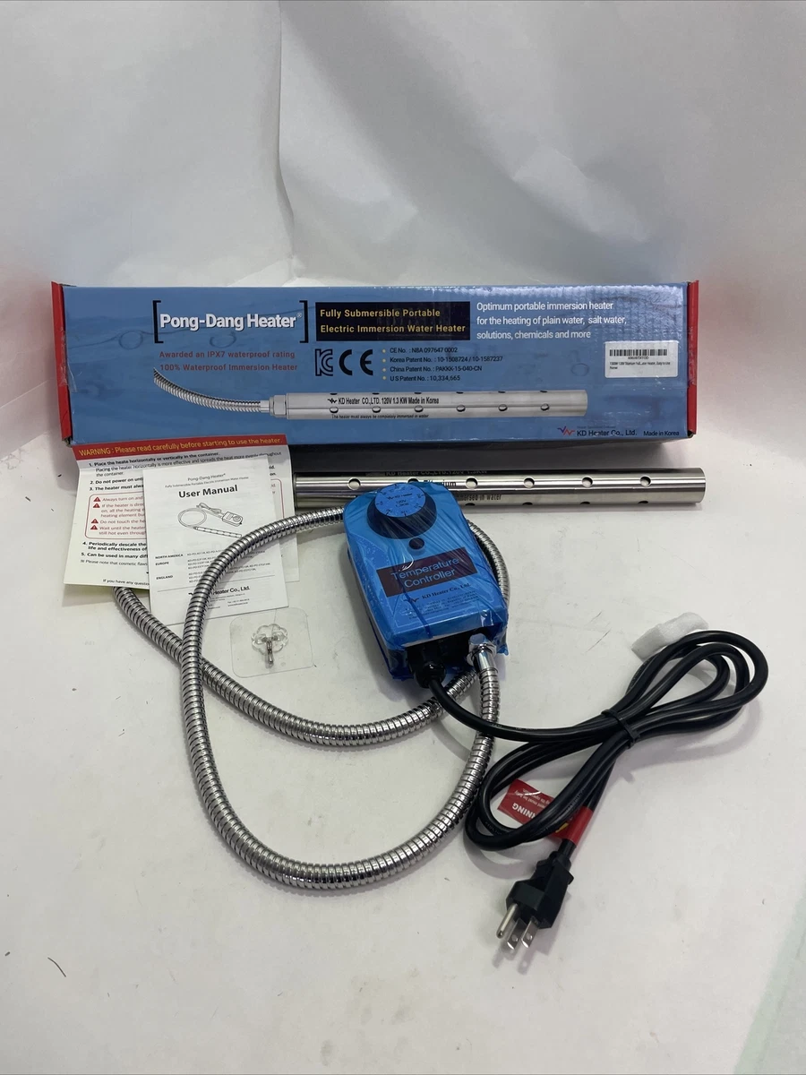 KD Heater 1300W 120V Titanium Fully Submersible Portable Electric Water  Heater | eBay