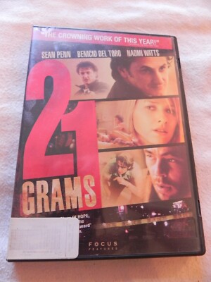 21 Grams DVD Sean Penn, Naomi Watts, Benicio Del Toro