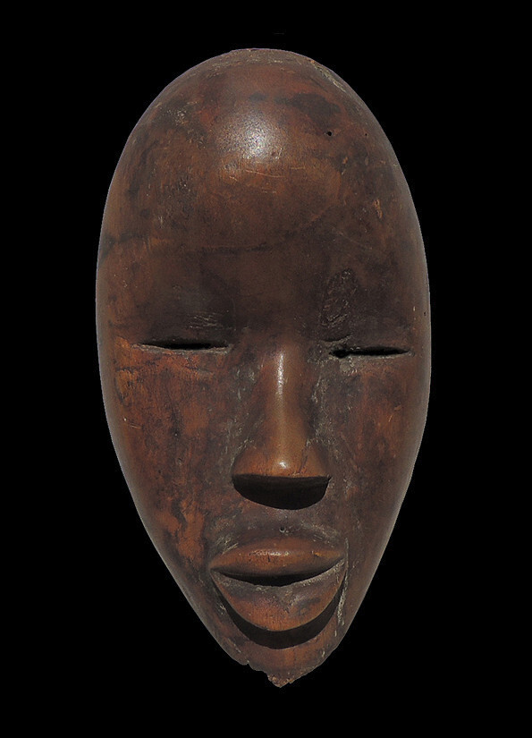 ダン族　old passport mask an old authentic antique african passport mask dan tribe from