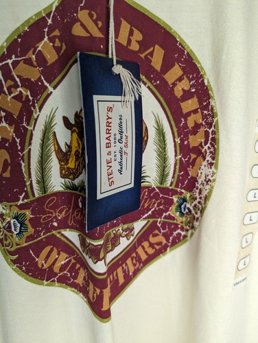 NEW Steve & Barry's Size L All American Tshirt Rhino Single Stitch - Picture 5 of 6