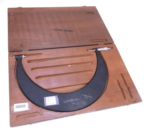 Scherr Tumico Outside Micrometer 9-12" , 0.001" Grad with Standard Rod and Case