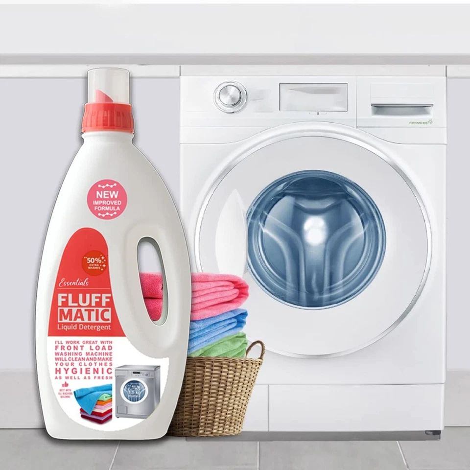 IFB Essentials Fluff Front Load Fabric Liquid Detergent - 1 liters - Image 2 of 4
