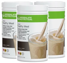 3X Herbalife Formula 1 Healthy Meal Nutritional Shake Cookies and cream 750 g
