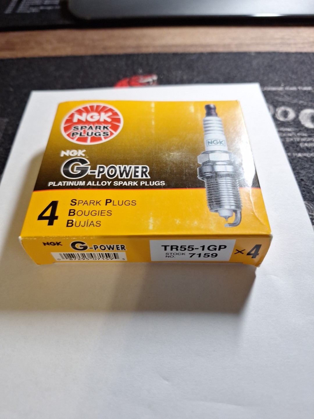 Pack Of 4 Genuine NGK G-Power Platinum Spark Plugs. 7159 TR55-1GP 