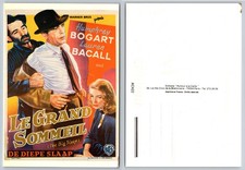 Humphrey Bogart Lauren Bacall The Big Sleep Movie Poster Postcard France