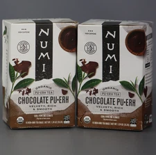 Numi Organic Tea  Chocolate Puerh  Tea Bags  16 Ct (Pack of 2) exp 12/14/2025