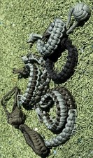 Lot of 8 Paracord Survival Bracelets  Keychains   550 Cord Tactical Outdoor Gea