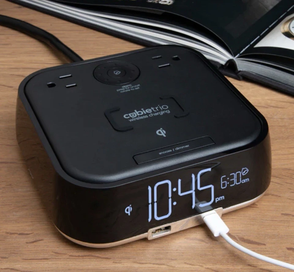 Soporte de marca | CubieTrio | Reloj despertador de carga fácil de usar y conveniente | Qi... Foto 3 de 4