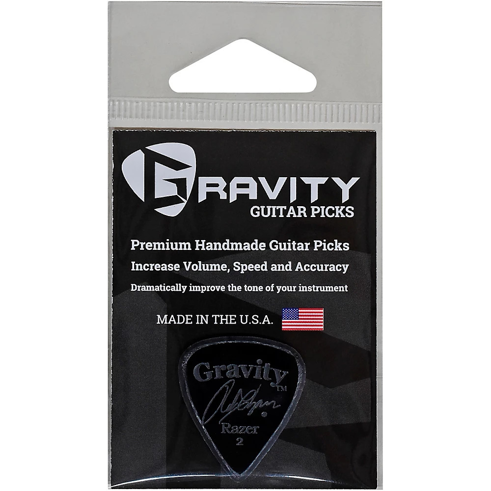 GRAVITY PICKS Razer Standard Master Smoke Chapman Guitar Picks 20 мм 2190₽