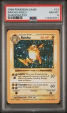英語版初期　ポケモンカード　raichu shadowless　holo Raichu Pokémon TCG Shadowless Individual Collectible Card Game