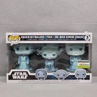 Funko Pop Star Wars Endor 3 pack Anakin Yoda Obi Wan Amazon GITD 2021 POOR BOX