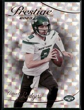 Aaron Rodgers 2023 Panini Prestige #224 Xtra Points Hyper New York Jets