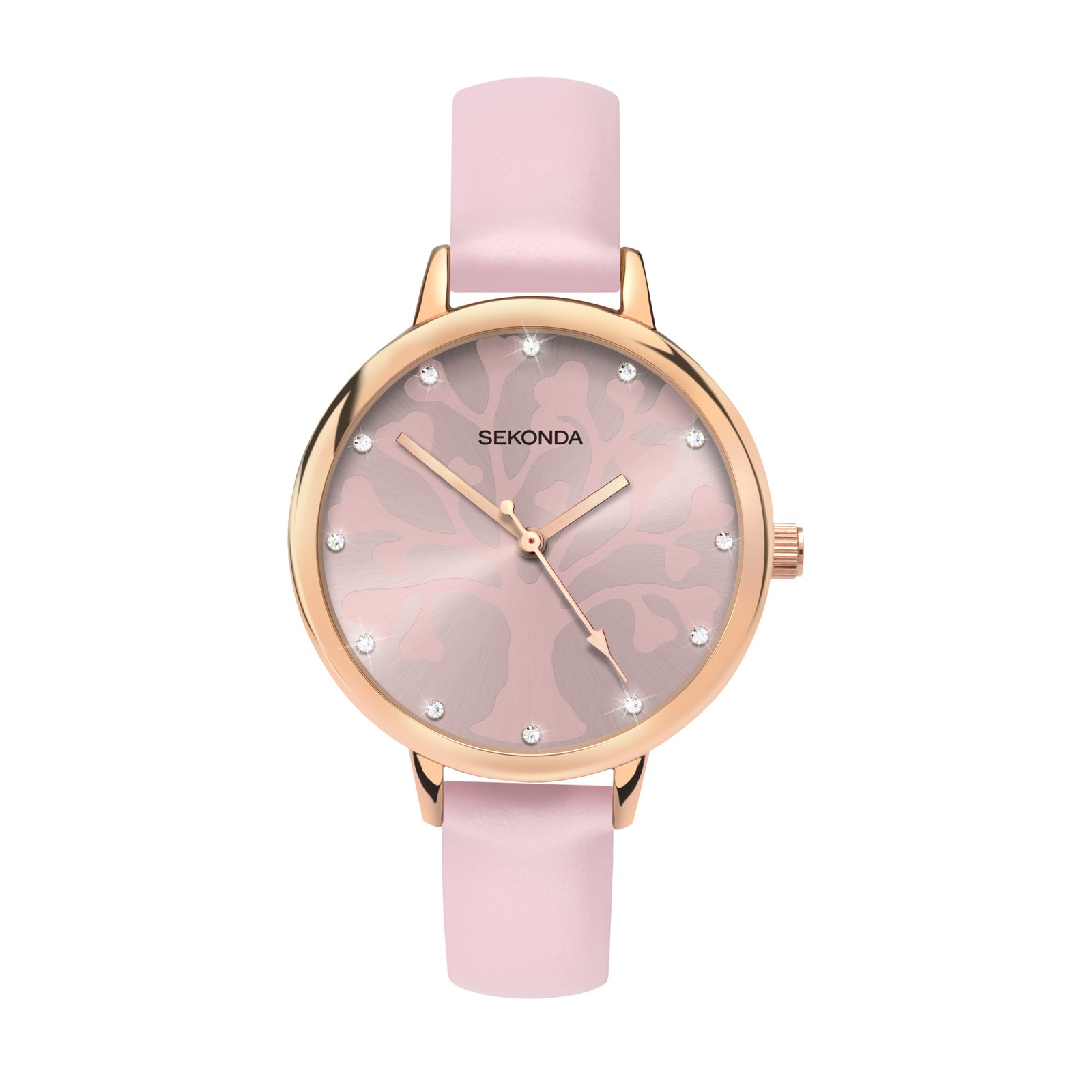 Sekonda Tree Of Life 34mm Womens Round Rose Gold Analogue Watch with  Strap
