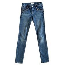 Hudson Jeans Girls Sz 12 Blue Skinny Zipper pockets Everyday casual preppy 1121