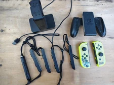 🔥 Nintendo Switch Zelda Joy-Con Lot – Charging Dock, Grip, Straps – Collector’s