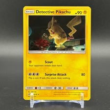 Pokemon Detective Pikachu 10/18 Rare Detective Pikachu Holo