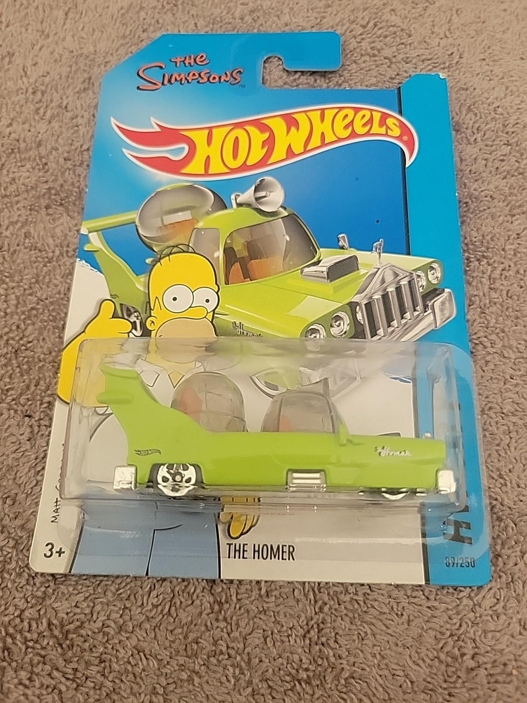 Hot Wheels 2014 HW City "The Homer" The Simpsons NEW w/ Protector
