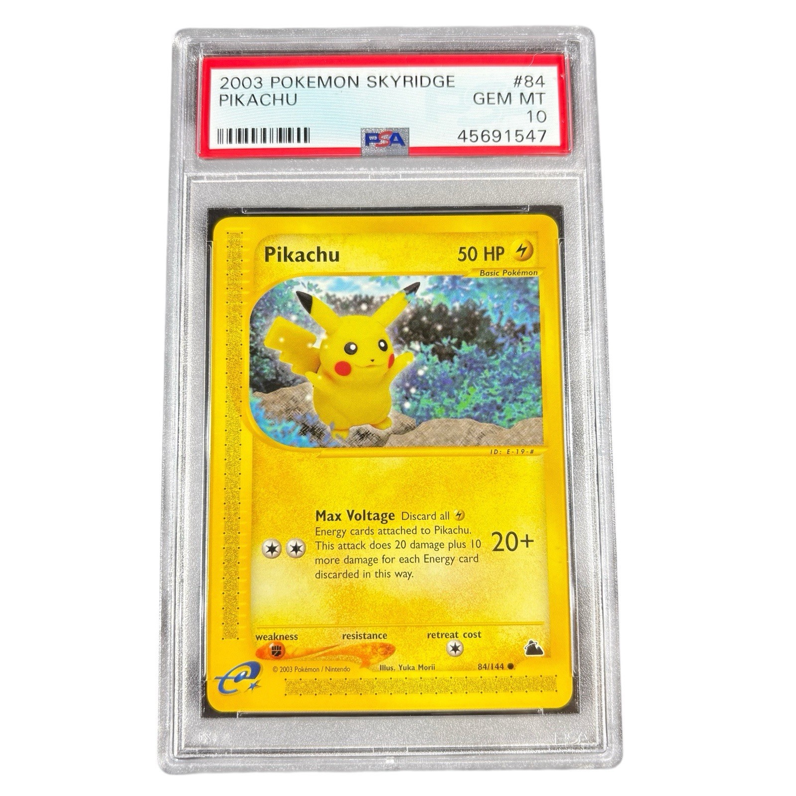 ⚡ 2003 Pokémon Skyridge Pikachu #84 PSA 10 GEM MINT E-Series