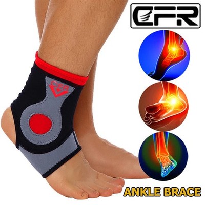 Compression Ankle Support Paded Ankle Brace Sleeve Pullover Wrap Sock Sports US
