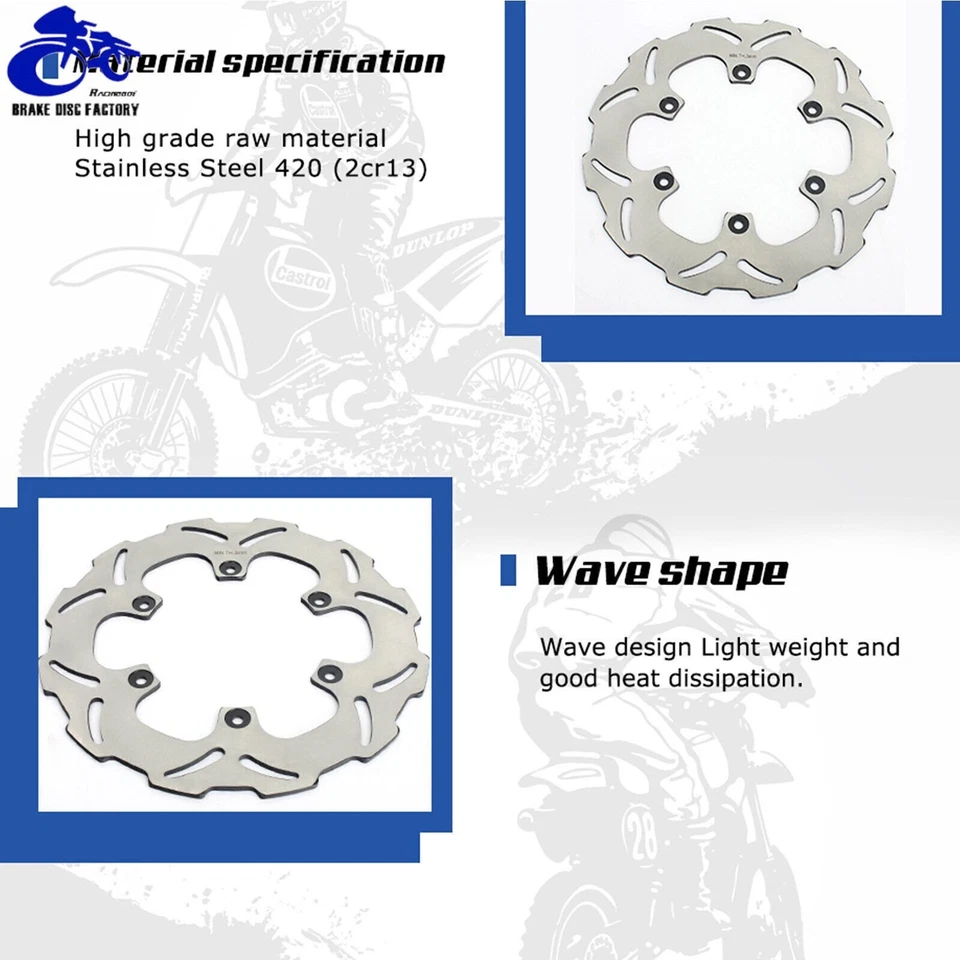 ROYAL STAR XVZ1300 1999-2007 Front Brake Rotors for YAMAHA Vmax VMAX 1200 93-06 - Image 3 of 4