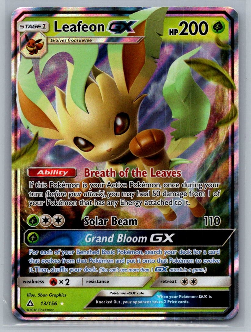 pokemon cards leafeon gx TCG Chinese Hidden Fates Shiny Vault / AC2a #218/20 PokeWayne An individual card from the Pokmon trading and collectible card game (TCG/CCG) Leafeon GX Full Art -