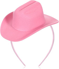 Cowgirl Hat Headband Mini Cowboy Hat Headband Cowgirl Womens Pink Classic