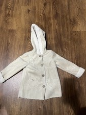 Osh Kosh B'Gosh Girl Sherpa Lined Hooded Jacket Tan Size 4
