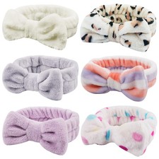 6 Pcs Spa Facial Headbands Set - Soft Fleece 1 Count Pack of 6 , Style-B