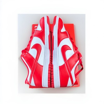Nike Dunk Low Retro White University Red St. John's Men's Size 10  HF5441-104 