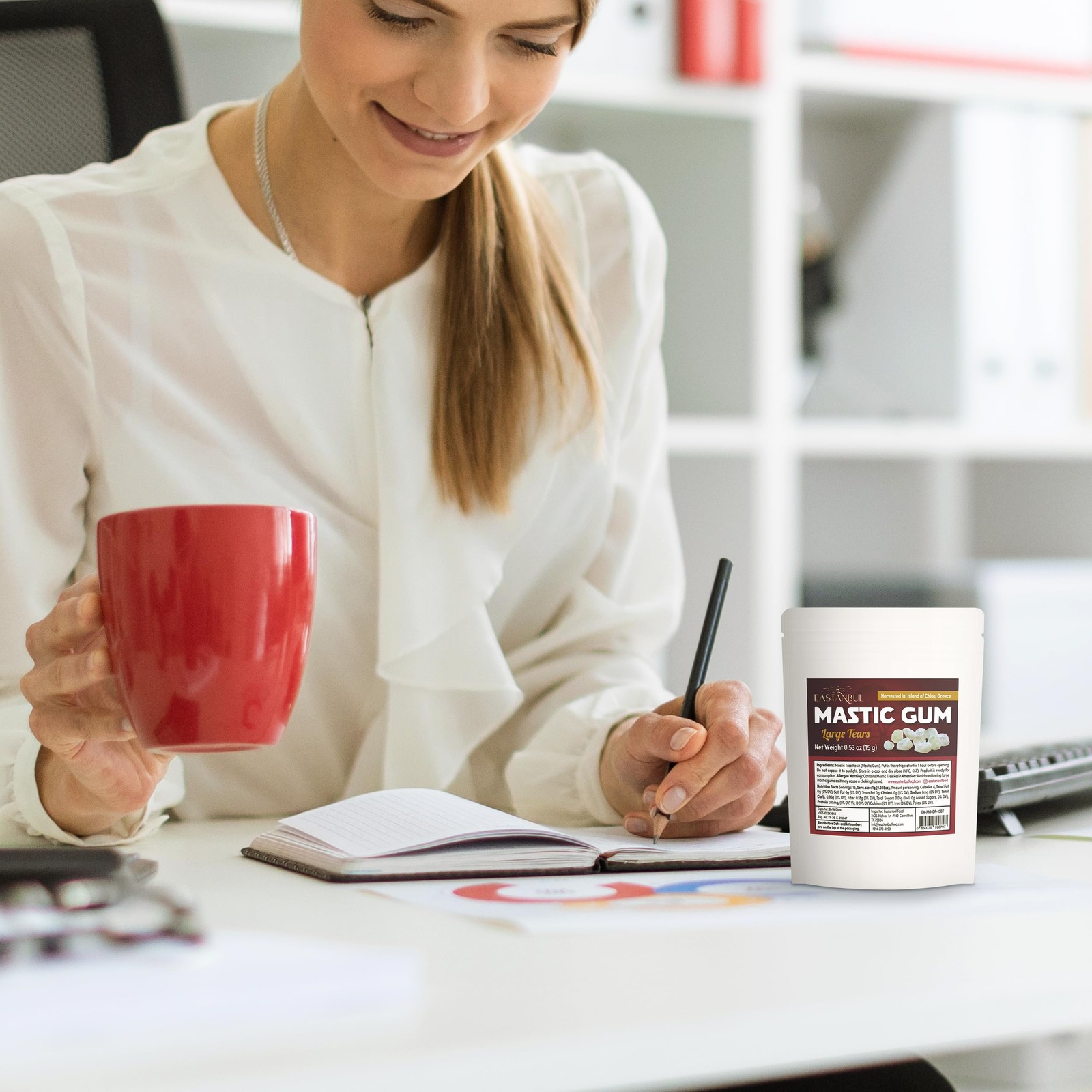 Mastic Gum Chewing Gum, 0.53oz(15g) Mastic Chewing Mewing for Jawline, Large