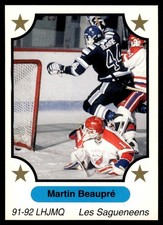 1991-92 7th Inning Sketch LHJMQ Martin Beaupre Chicoutimi Sagueneens #94