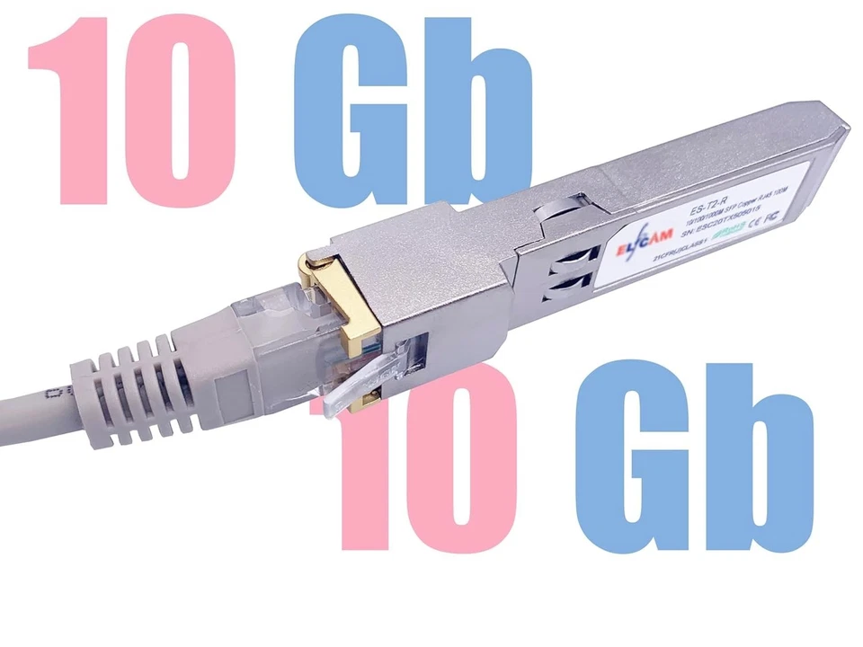 Module SFP+ 10Gb RJ45 – 10GBase-T, Lot 1 Cat 7/8, 30m Compatible Freebox Ultra, - Immagine 2 di 4