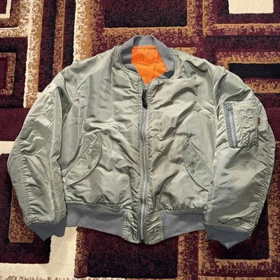 Vintage 80s 90s Alpha Industries Intermediate MA-1 Bomber Jacket Size XL