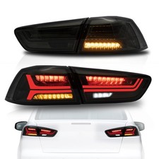 2*VLAND Voll-LED-Rückleuchten Für Mitsubishi Lancer EVO X 2008-17 Gelb Blinker