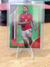 Matheus Cunha 2026 Topps Premier League Chrome Green Wave Refractor /99