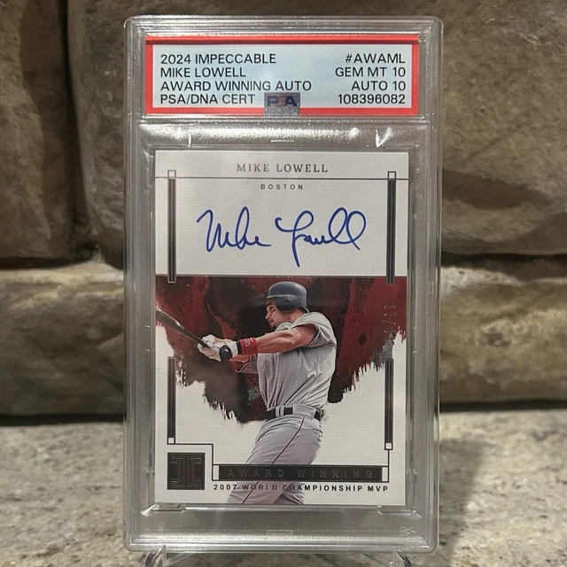 2024 Panini Impeccable Award Winning Auto Mike Lowell /49 PSA 10 DNA 10 - Pop 1