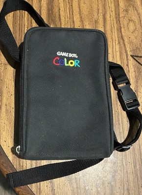 Official Vintage Nintendo Game Boy Color Carrying Case Black Bag with Strap