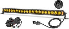 LED Light Bar 20 Inch Amber 100W Off Road Single Row