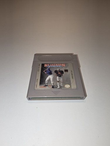 Bo Jackson Two Games In One Gameboy Cartridge GB Game