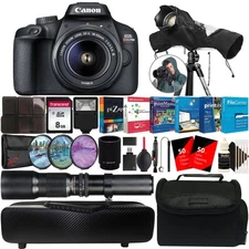 Canon EOS Rebel T100 with EF-S 18-55mm f/3.5-5.6 III Lens REFURBISHED Bundle