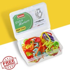 Luwans Crochet Stitch Markers 50Pcs Knitting Yarn DIY Crafts Assorted Colors