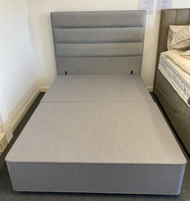 HYPNOS Double Bedset platform top divan / Josephine hb 135x190cm 4ft6 RRP £1700