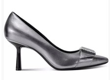 Womens DKNY Nashbrook Slip On Pumps Nickel Si...