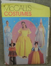 McCalls 8896 Misses Storybook Costume Rapunzel Cinderella Snow White 16 18 Uncut