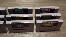 Super Nintendo SNES Bundle - 12 Games (Boogerman) - 2 Controllers - Many Manuals