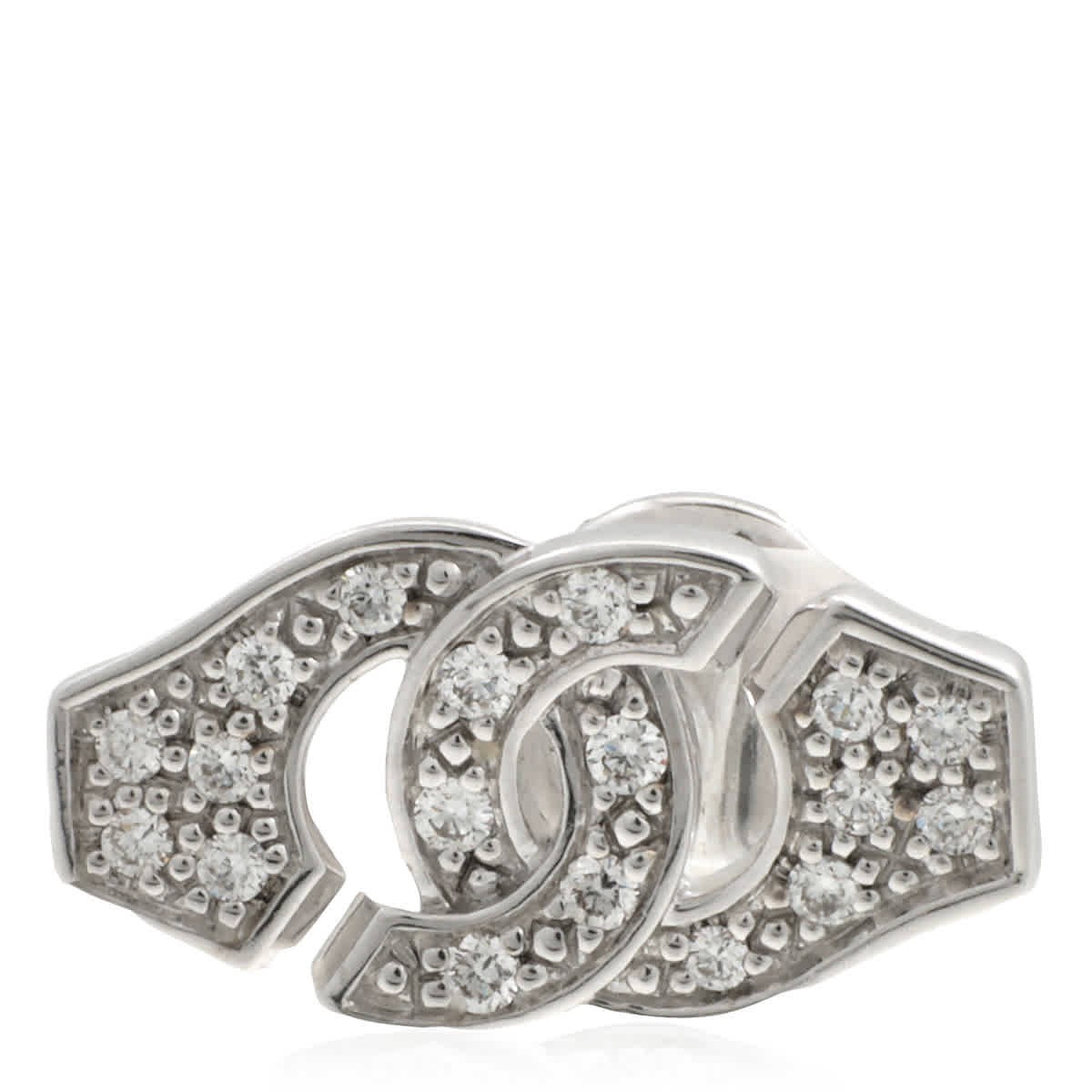 Женские серьги Menottes R8 из белого золота 18 карат Dinh Van Ladies Mono