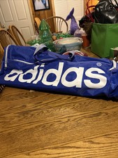 Vintage ADIDAS Duffel Bag Gym Travel Overnigh...