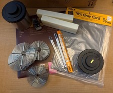 Film Developing Canisters  Reels, Dark Room Photo Paper, 18 Grayscale Cards, 