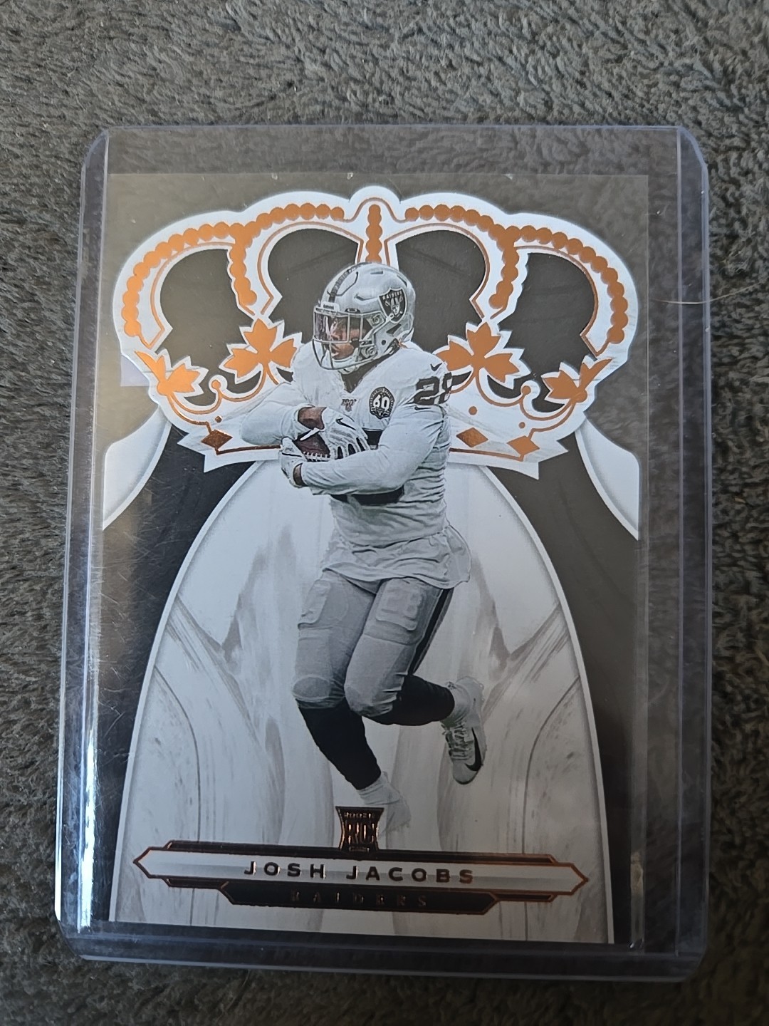 2019 Panini Chronicles - Crown Royale Josh Jacobs #CR-7 (RC)