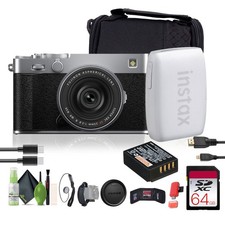 FUJIFILM X-E5 Mirrorless Digital Camera with XF 23mm f/2.8 Lens silver ,